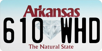 AR license plate 610WHD
