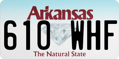 AR license plate 610WHF