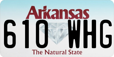 AR license plate 610WHG