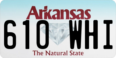 AR license plate 610WHI