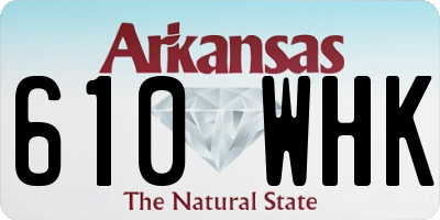 AR license plate 610WHK