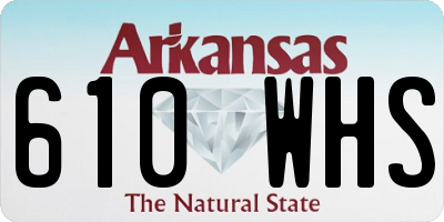 AR license plate 610WHS