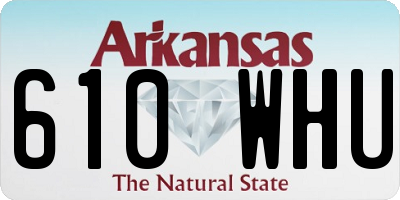 AR license plate 610WHU