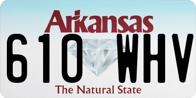 AR license plate 610WHV