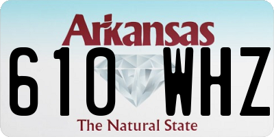 AR license plate 610WHZ