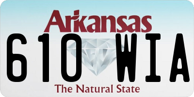AR license plate 610WIA
