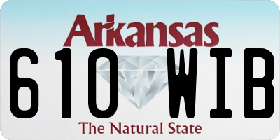 AR license plate 610WIB