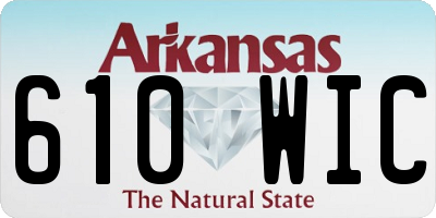 AR license plate 610WIC