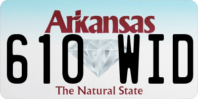AR license plate 610WID