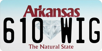 AR license plate 610WIG