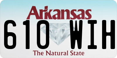 AR license plate 610WIH