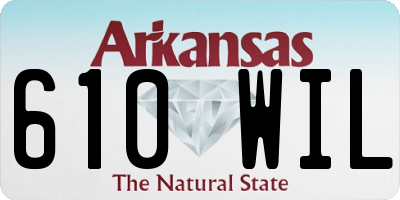 AR license plate 610WIL