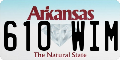 AR license plate 610WIM