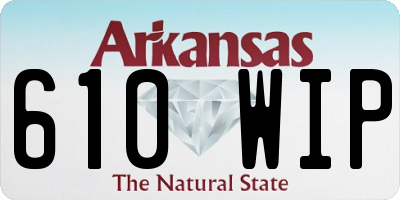 AR license plate 610WIP