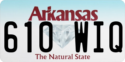 AR license plate 610WIQ