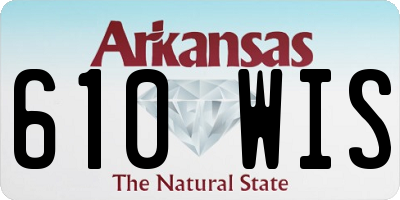 AR license plate 610WIS
