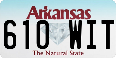 AR license plate 610WIT