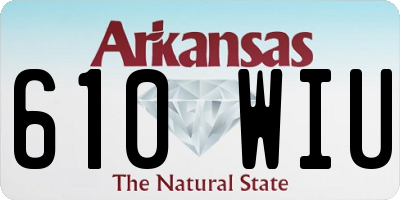AR license plate 610WIU