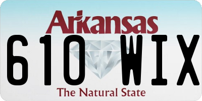 AR license plate 610WIX