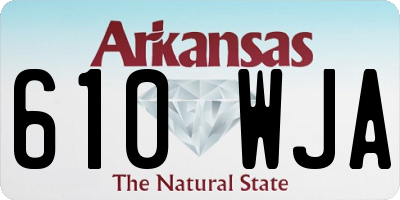 AR license plate 610WJA