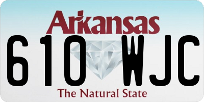 AR license plate 610WJC