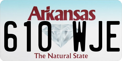 AR license plate 610WJE
