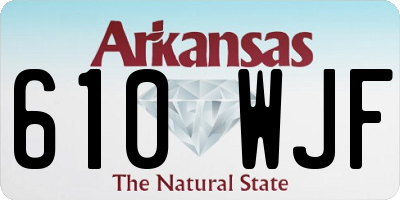 AR license plate 610WJF