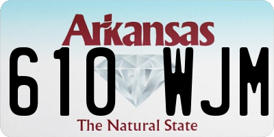 AR license plate 610WJM