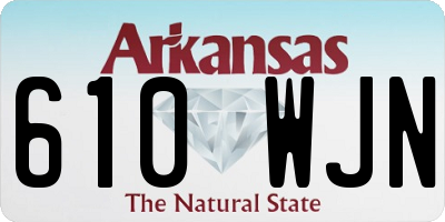 AR license plate 610WJN