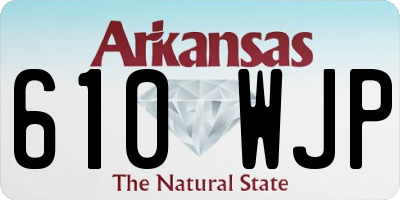AR license plate 610WJP