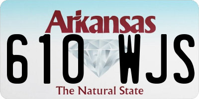 AR license plate 610WJS