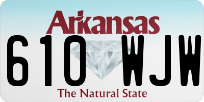 AR license plate 610WJW