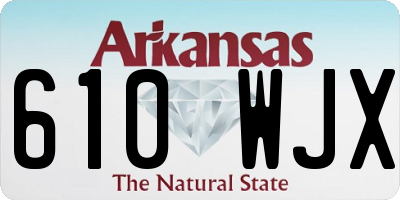 AR license plate 610WJX