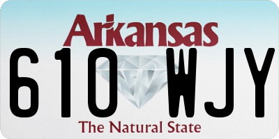 AR license plate 610WJY