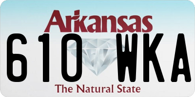 AR license plate 610WKA