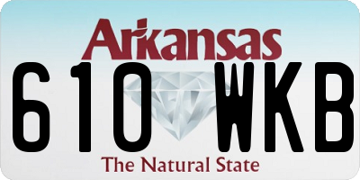 AR license plate 610WKB