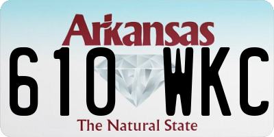 AR license plate 610WKC