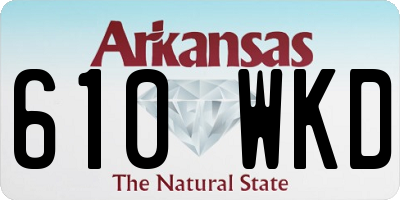 AR license plate 610WKD