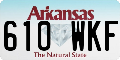 AR license plate 610WKF