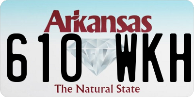 AR license plate 610WKH