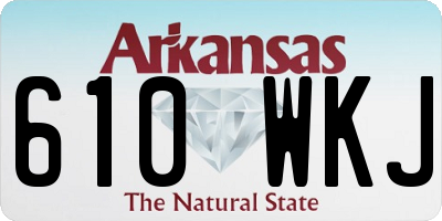 AR license plate 610WKJ