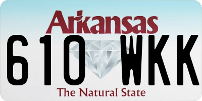 AR license plate 610WKK