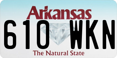 AR license plate 610WKN