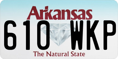 AR license plate 610WKP