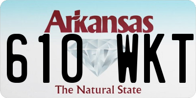 AR license plate 610WKT