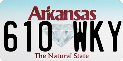 AR license plate 610WKY