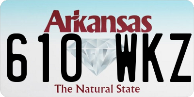 AR license plate 610WKZ