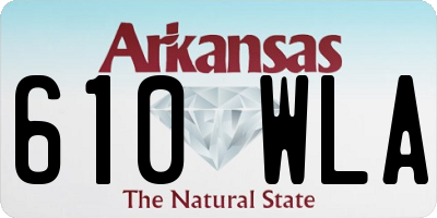 AR license plate 610WLA