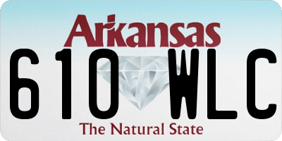 AR license plate 610WLC