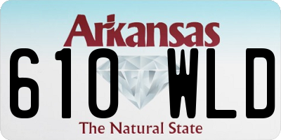 AR license plate 610WLD